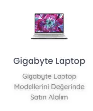 Gigabyte Laptop Alan Yerler