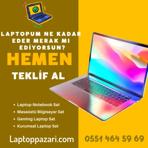 Laptopumu satmak istiyorum